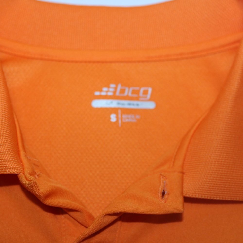 BCG Orange Tru-Wick Men's Small Collar Shirt - Picture 6 of 8